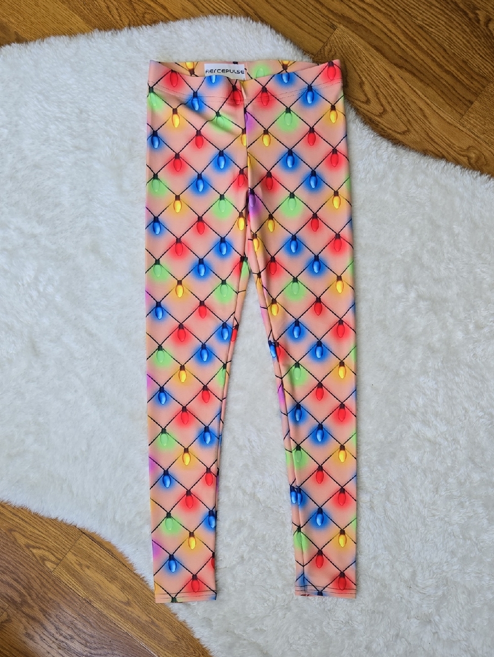 Fierce Pulse Holiday Leggings, Womens Size Small